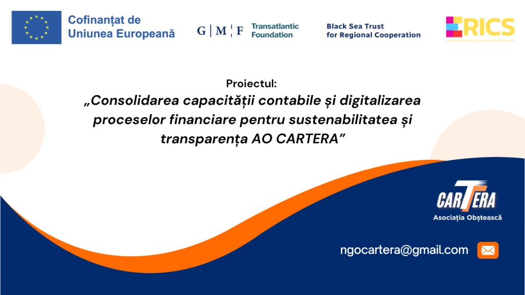 Consolidarea capacității contabile și digitalizarea proceselor financiare pentru sustenabilitatea și transparența AO CARTERA