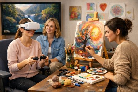Terapie prin realitate virtuală (VR) și art-terapie