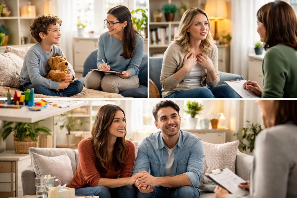 Consiliere psihologică pentru copii, adulți și cupluri